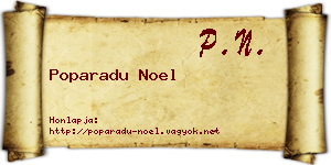 Poparadu Noel névjegykártya